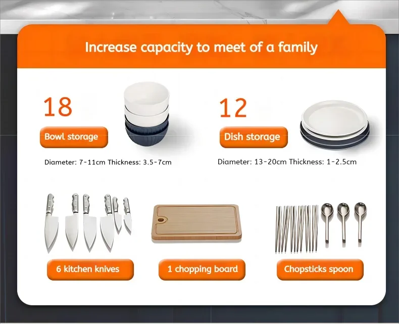 Our Dish Rack Increase capacity to meet of family
