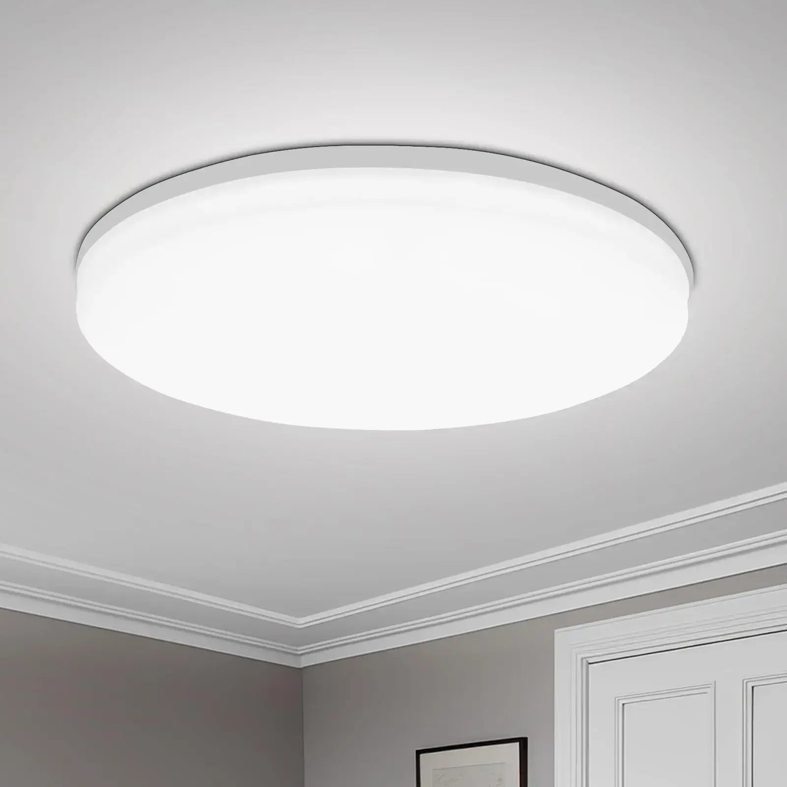 Modern LED Ceiling Light – Round Flush Mount for Kitchen & Home
