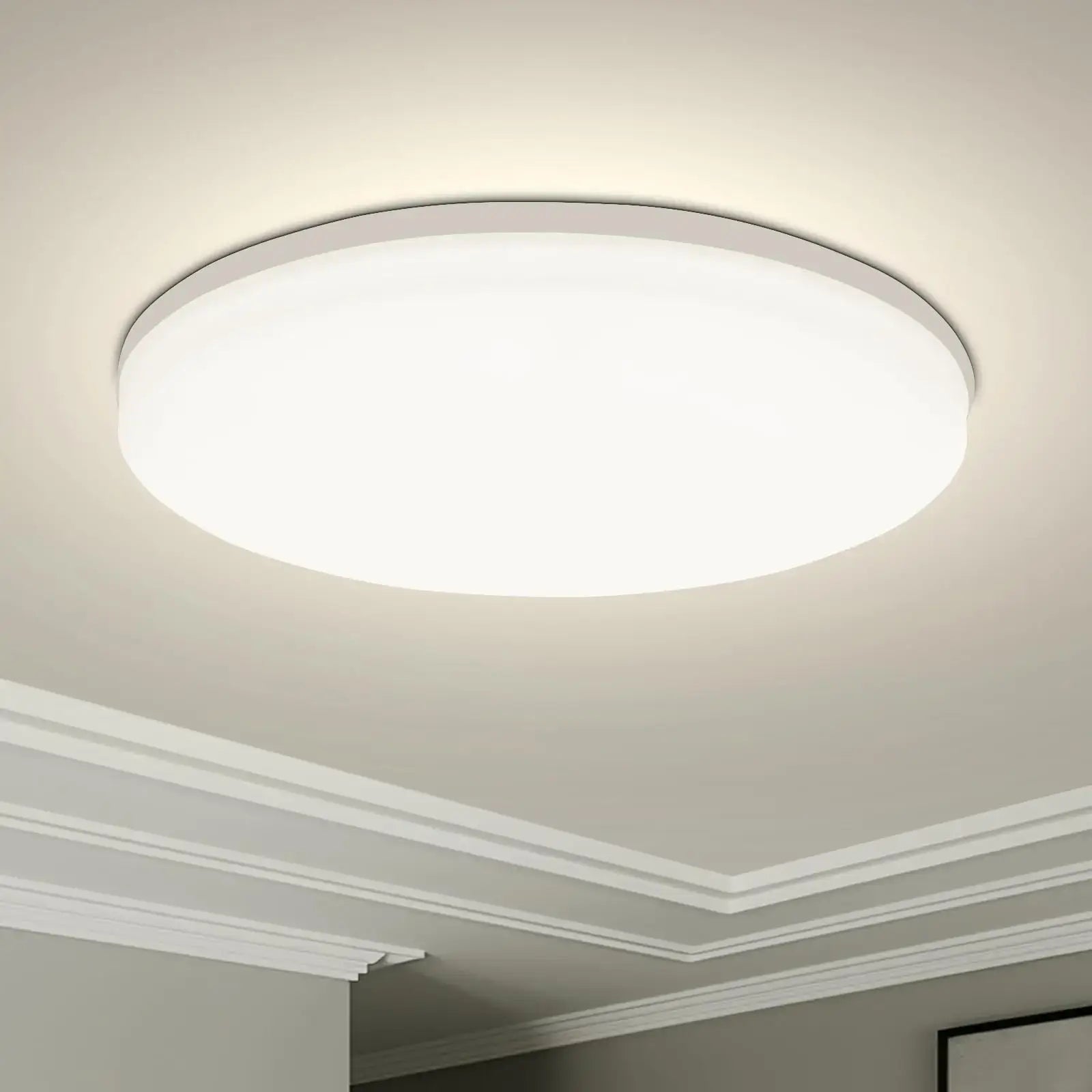 Modern LED Ceiling Light – Round Flush Mount for Kitchen & Home