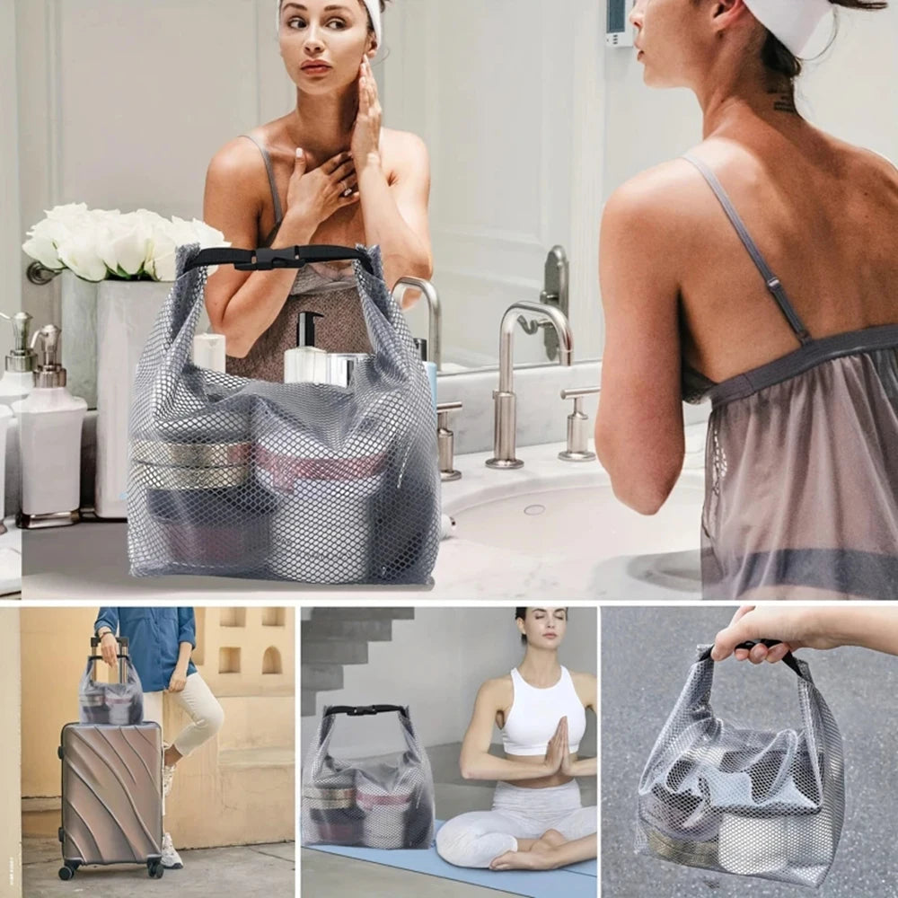 Stylish tote bag for travel, beach, and gym gear

