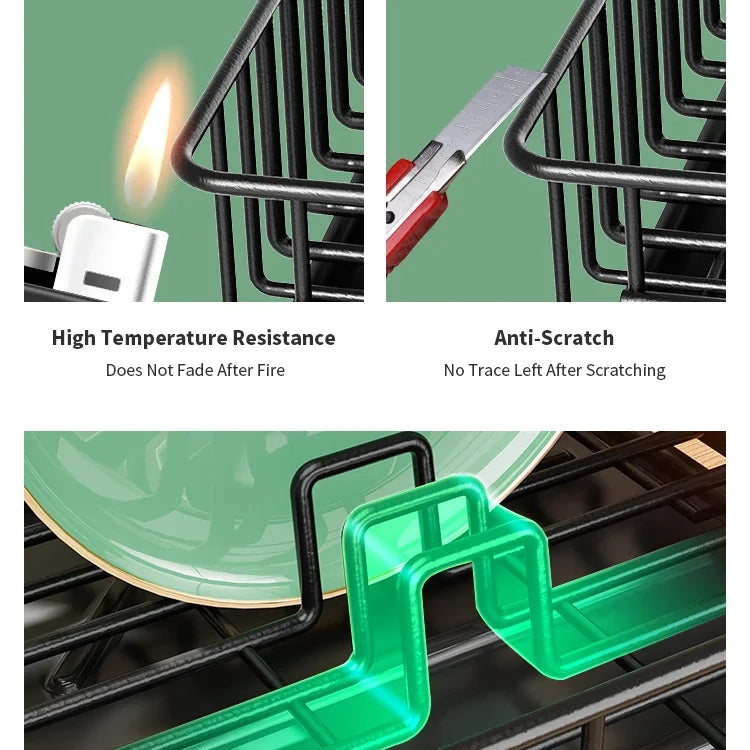 kitchen dish rack draining