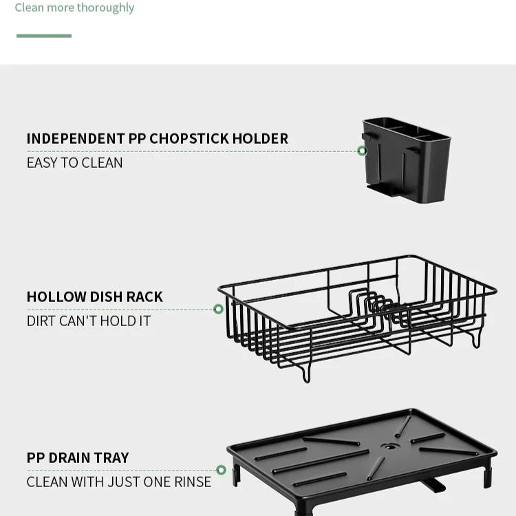 kitchen dish rack draining easy to clean